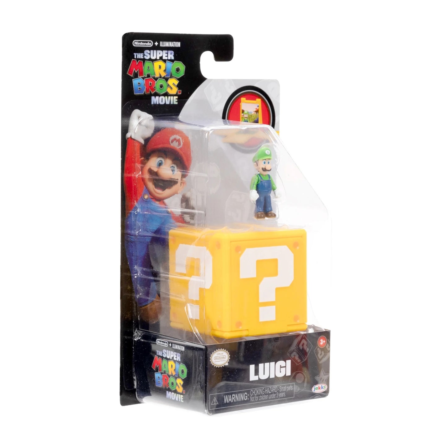 Nintendo Super Mario Movie Mini Luigi Play Figure 1.25 Inch