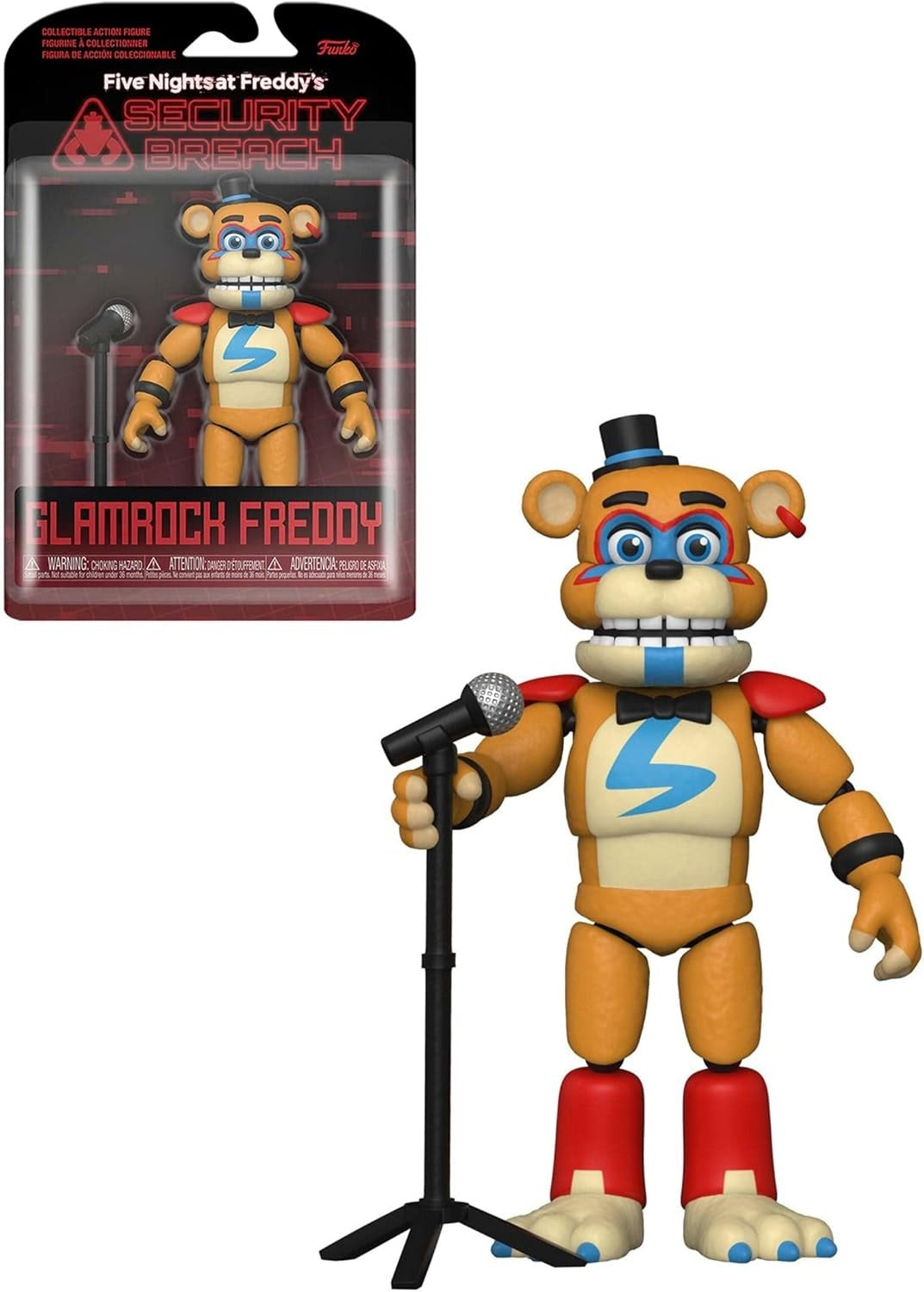 POP Funko Action Figure: Five Nights at Freddy's Security Breach - Glamrock Fred