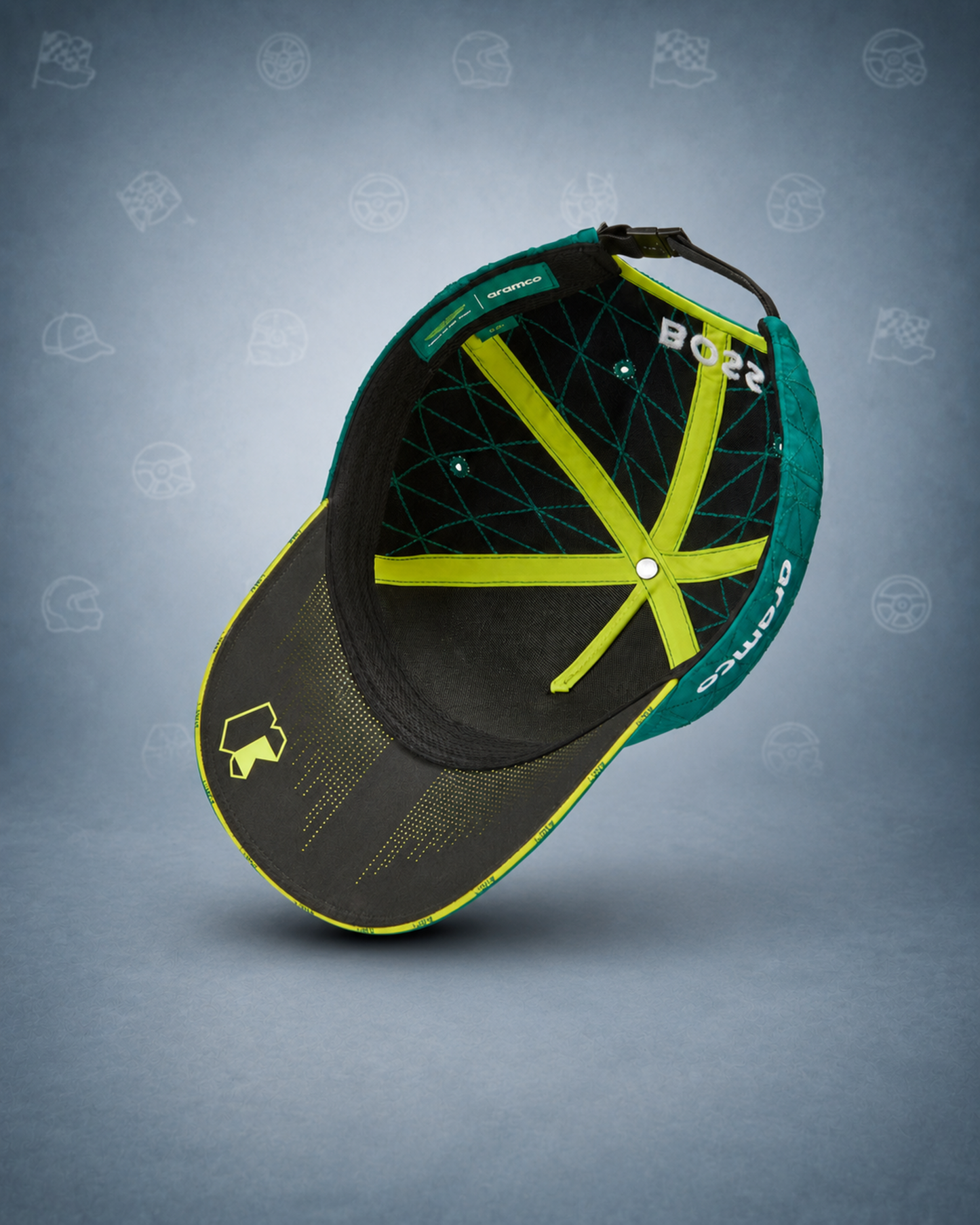 Aston Martin F1 Fernando Alonso 2024 Driver Hat, Green Adjustable Unisex Cap