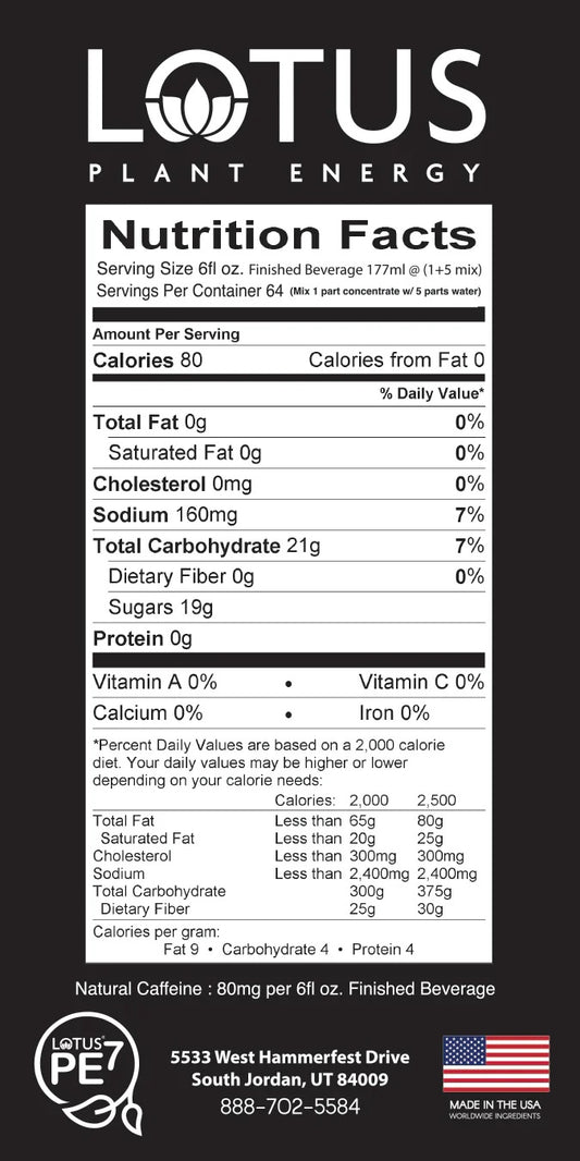 Lotus Plant Power 5:1 Energy Concentrate 64 fl. oz. (Pink)