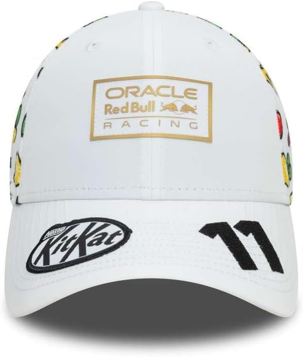 New Era Red Bull Racing F1 9Forty Sergio Perez Las Vegas GP Driver Cap, White, One Size