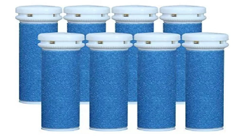 Replacement Refill Rollers for Emjoi Micro-Pedi Roller (Extra Coarse) - Pack of 8