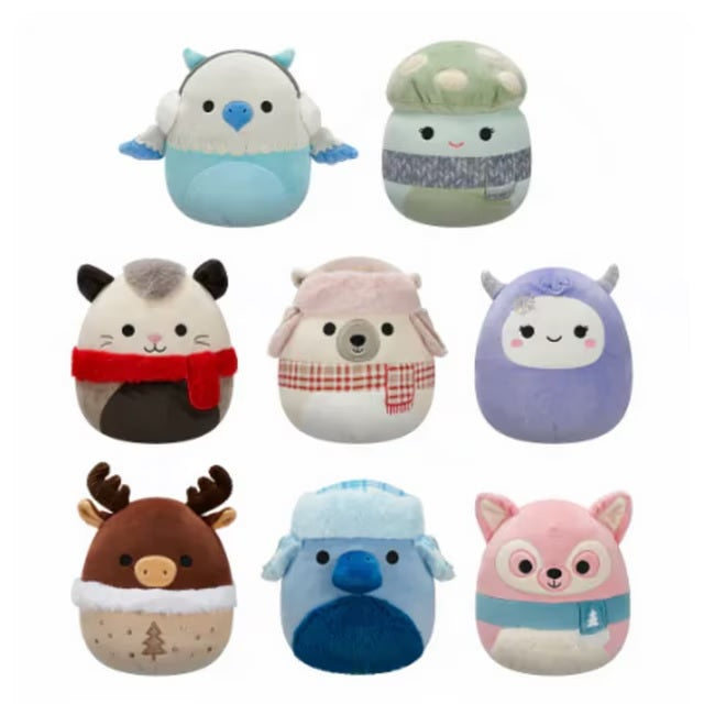 Squishmallows 8" Holiday Christmas Mystery Squad Childrens Plush Stuffed Animal - 1 Pack Only