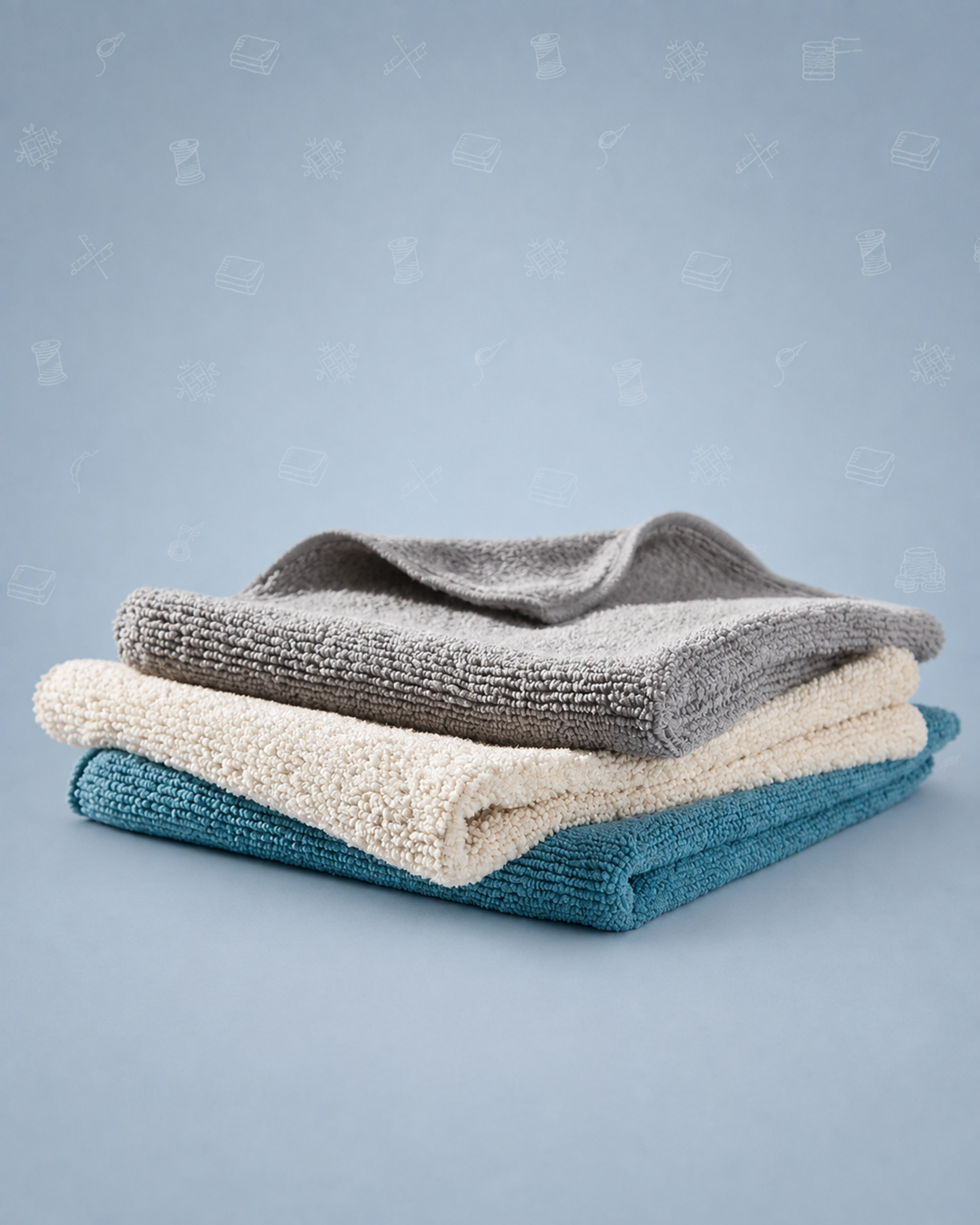 Norwex Body and Face Cloths Coastal 3 Pack - Teal, Graphite, Vanilla