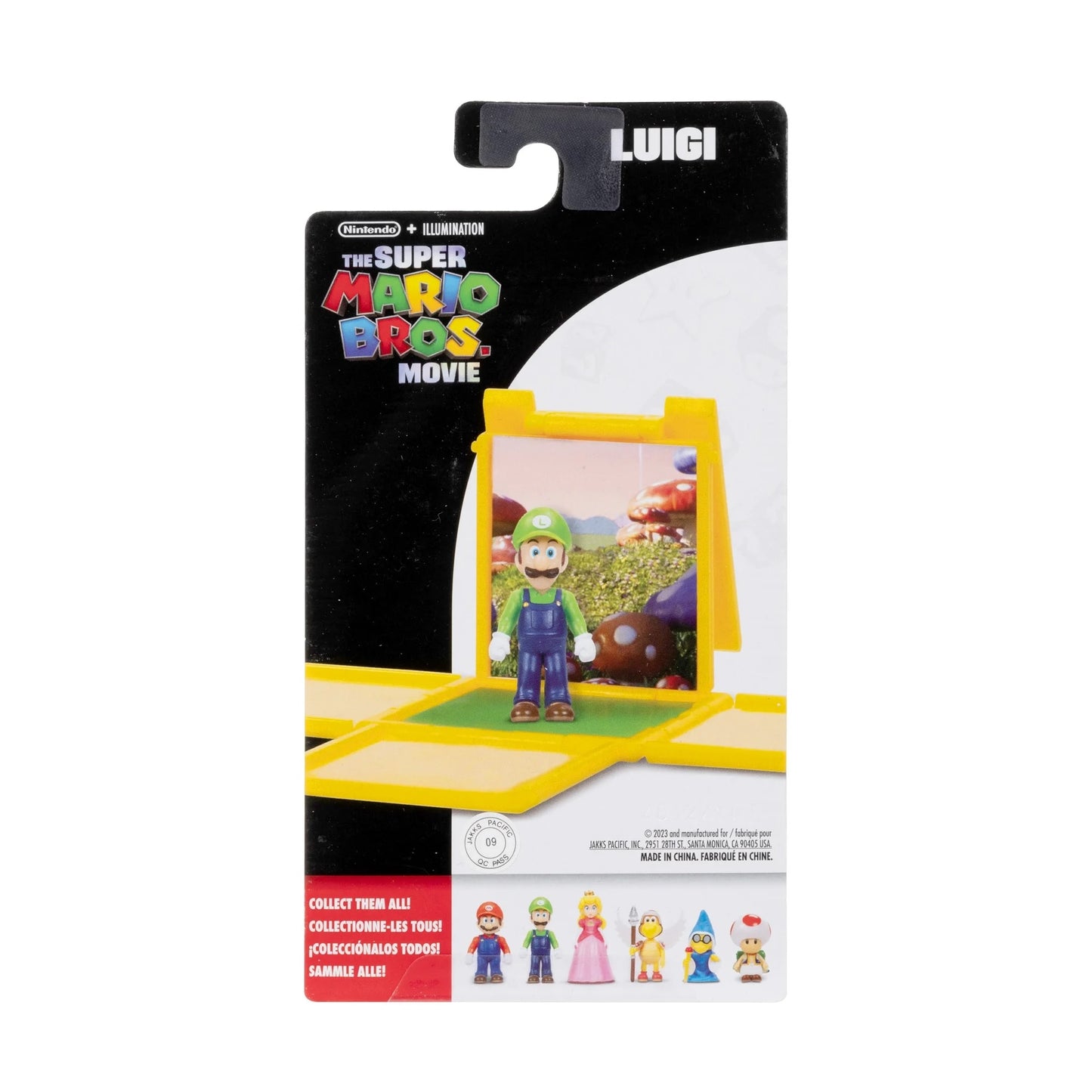 Nintendo Super Mario Movie Mini Luigi Play Figure 1.25 Inch