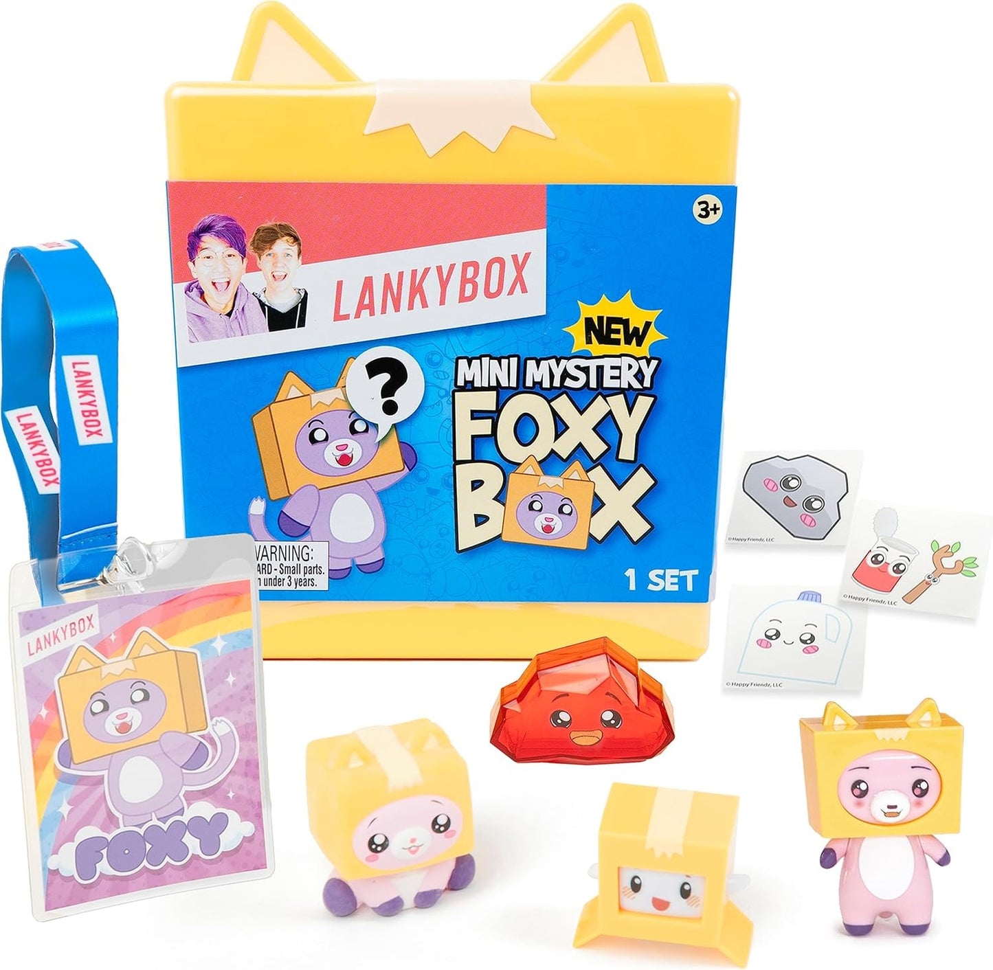 LankyBox Mini Foxy Mystery Box with 9 Exciting Toys to Discover Inside