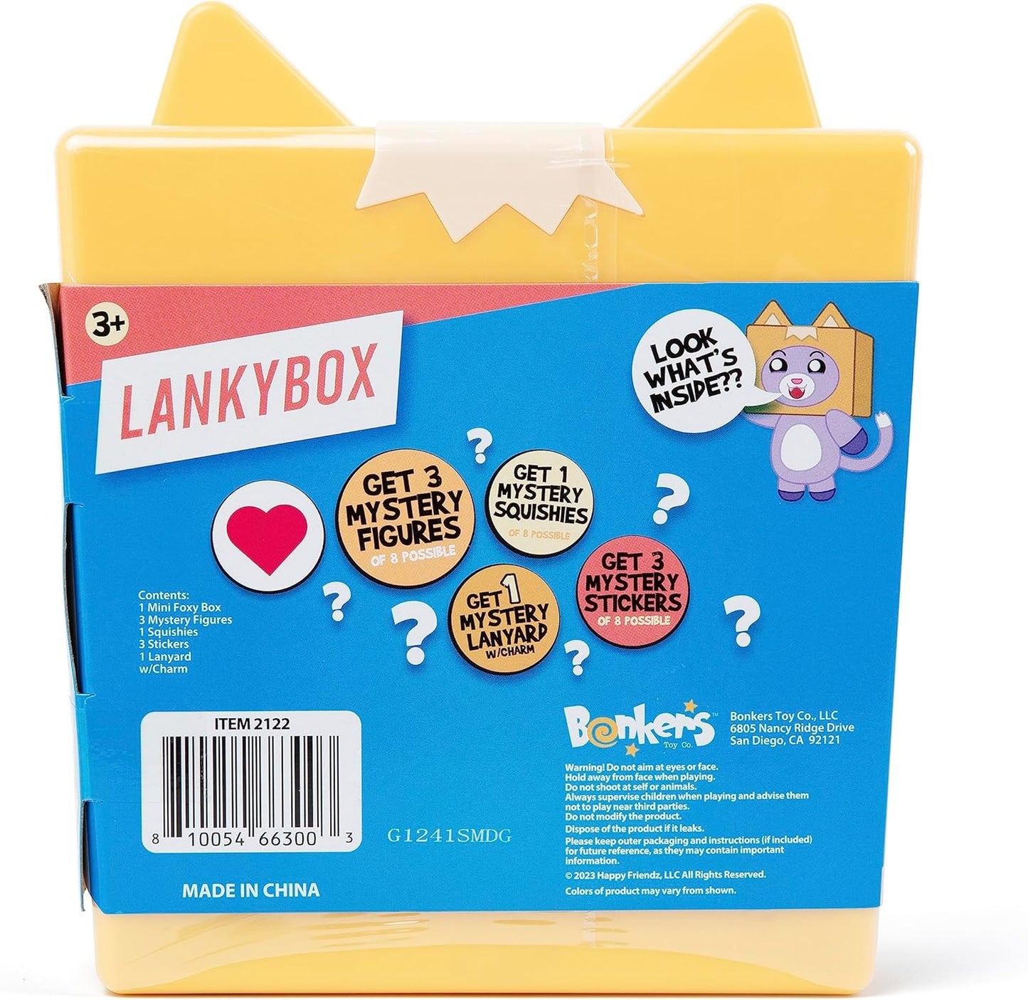 LankyBox Mini Foxy Mystery Box with 9 Exciting Toys to Discover Inside