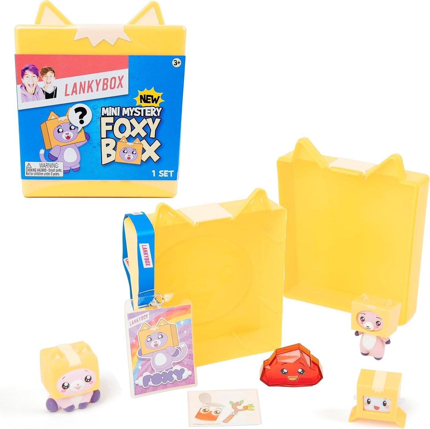 LankyBox Mini Foxy Mystery Box with 9 Exciting Toys to Discover Inside