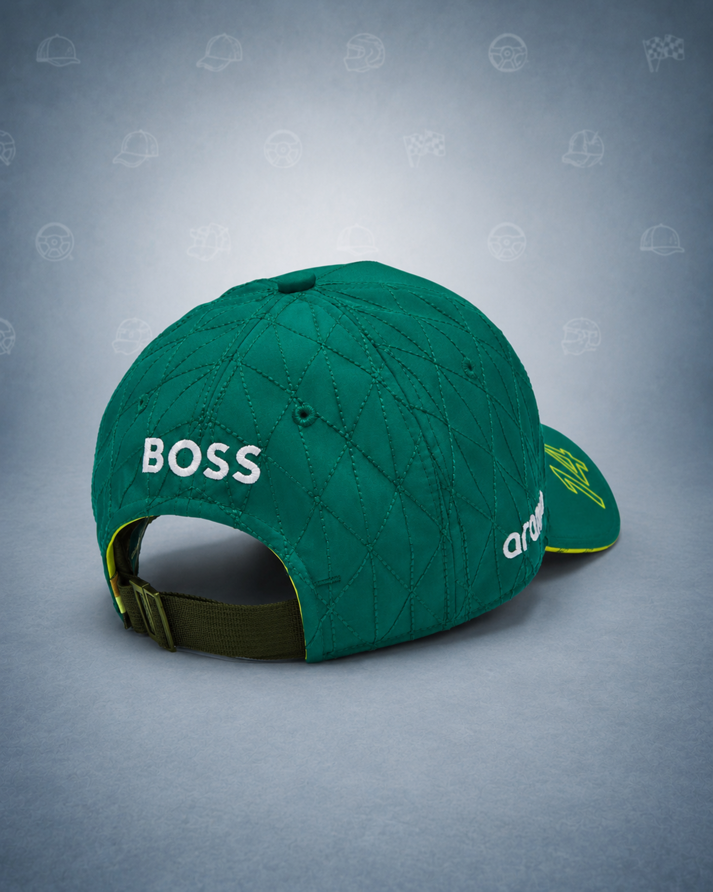 Aston Martin F1 Fernando Alonso 2024 Driver Hat, Green Adjustable Unisex Cap