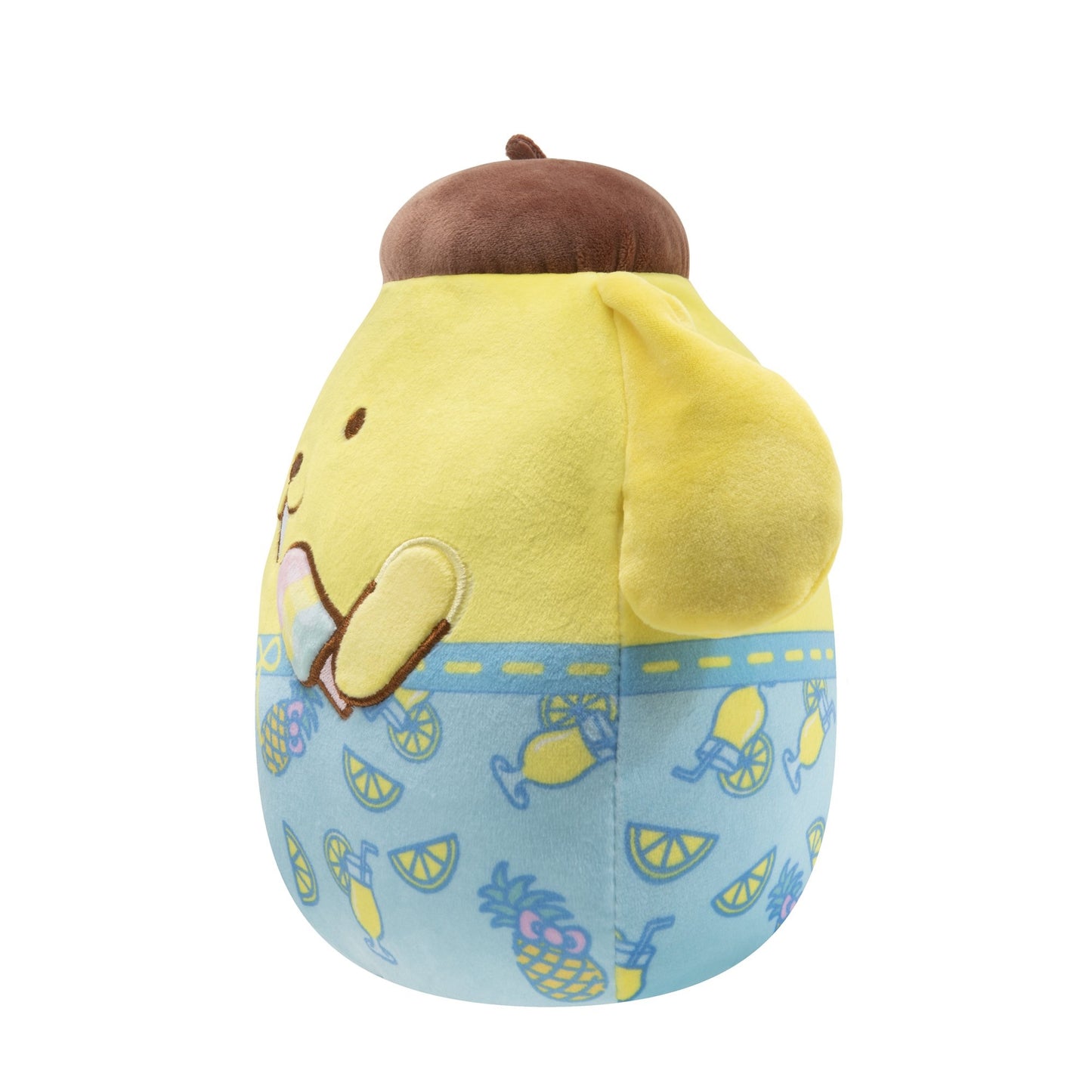 Squishmallows Child's Sanrio Ocean Party Series Yellow Plush Pompompurin Beach, 10 inch
