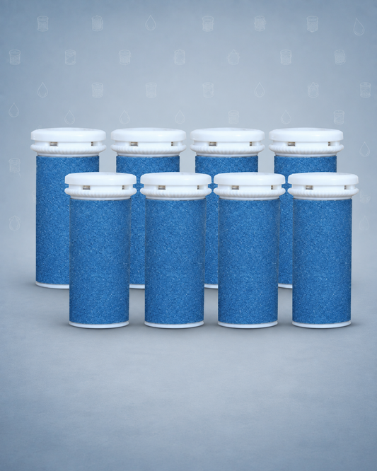 Replacement Refill Rollers for Emjoi Micro Pedi Roller, Pack of 8 (Extra Coarse)