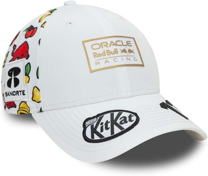 New Era Red Bull Racing F1 9Forty Sergio Perez Las Vegas GP Driver Cap, White, One Size