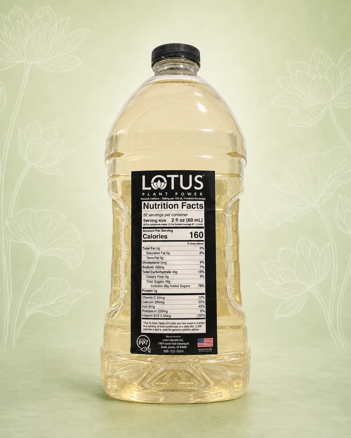 Lotus Plant Power Energy Drink Concentrate PP7 Formula, 64 fl oz