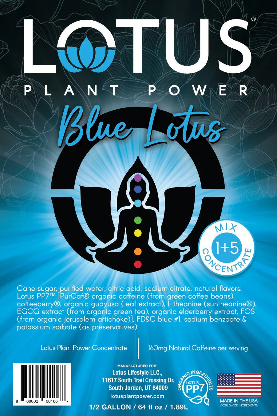 Lotus Plant Power Energy Drink Concentrate PP7 Formula, 64 fl oz