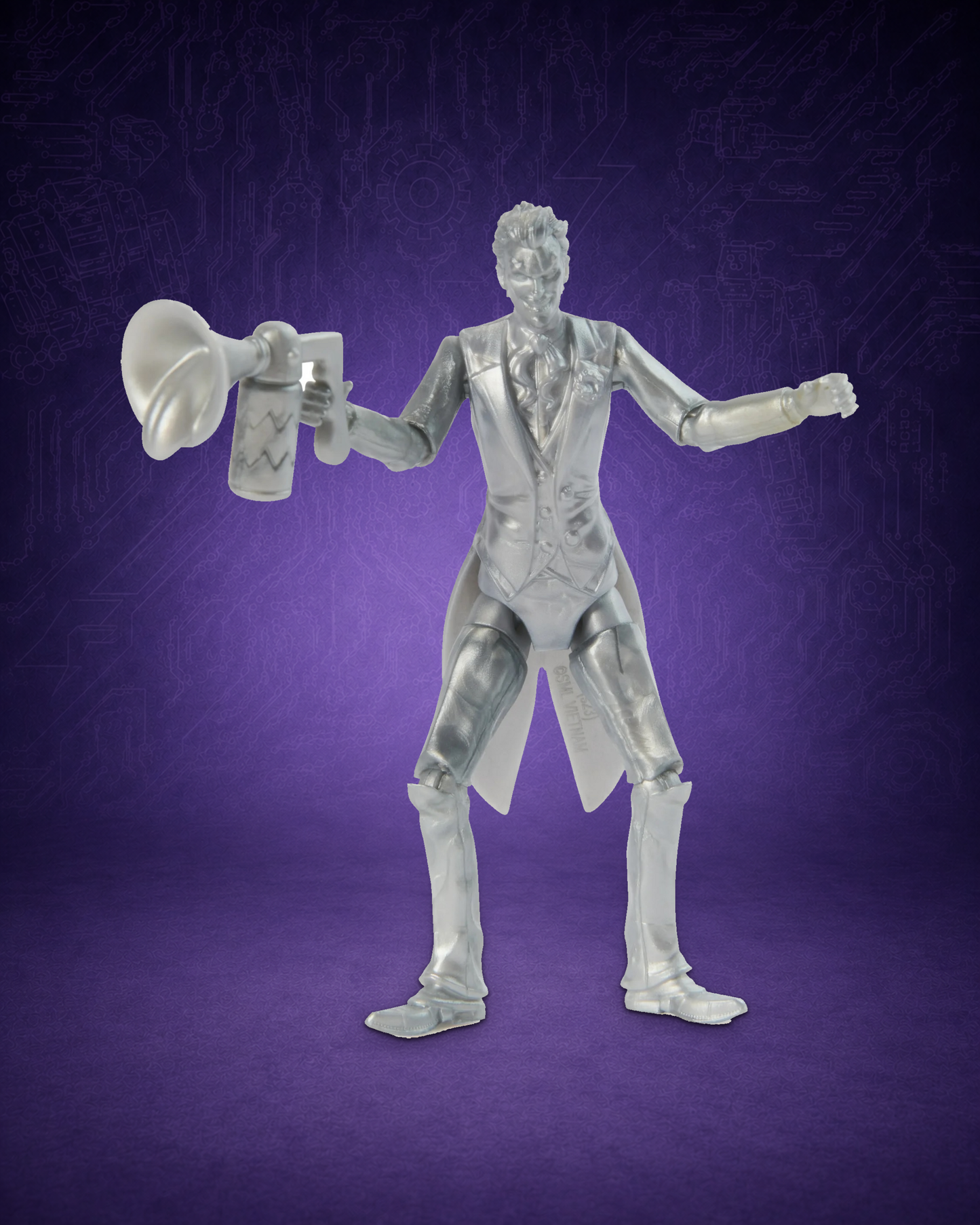 DC Comics: Metallic The Joker Action Figure with 2 Accessories