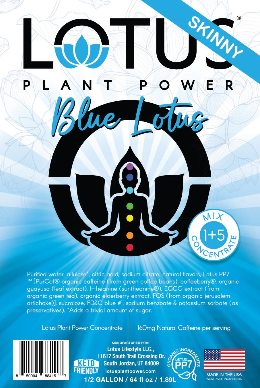 Lotus Plant Power Energy Drink Concentrate PP7 Formula, 64 fl oz