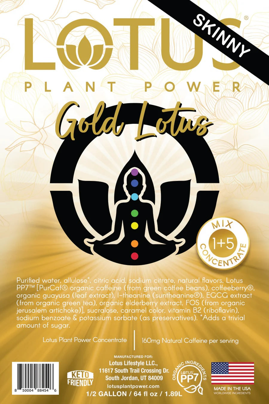 Lotus Plant Power Energy Drink Concentrate PP7 Formula, 64 fl oz