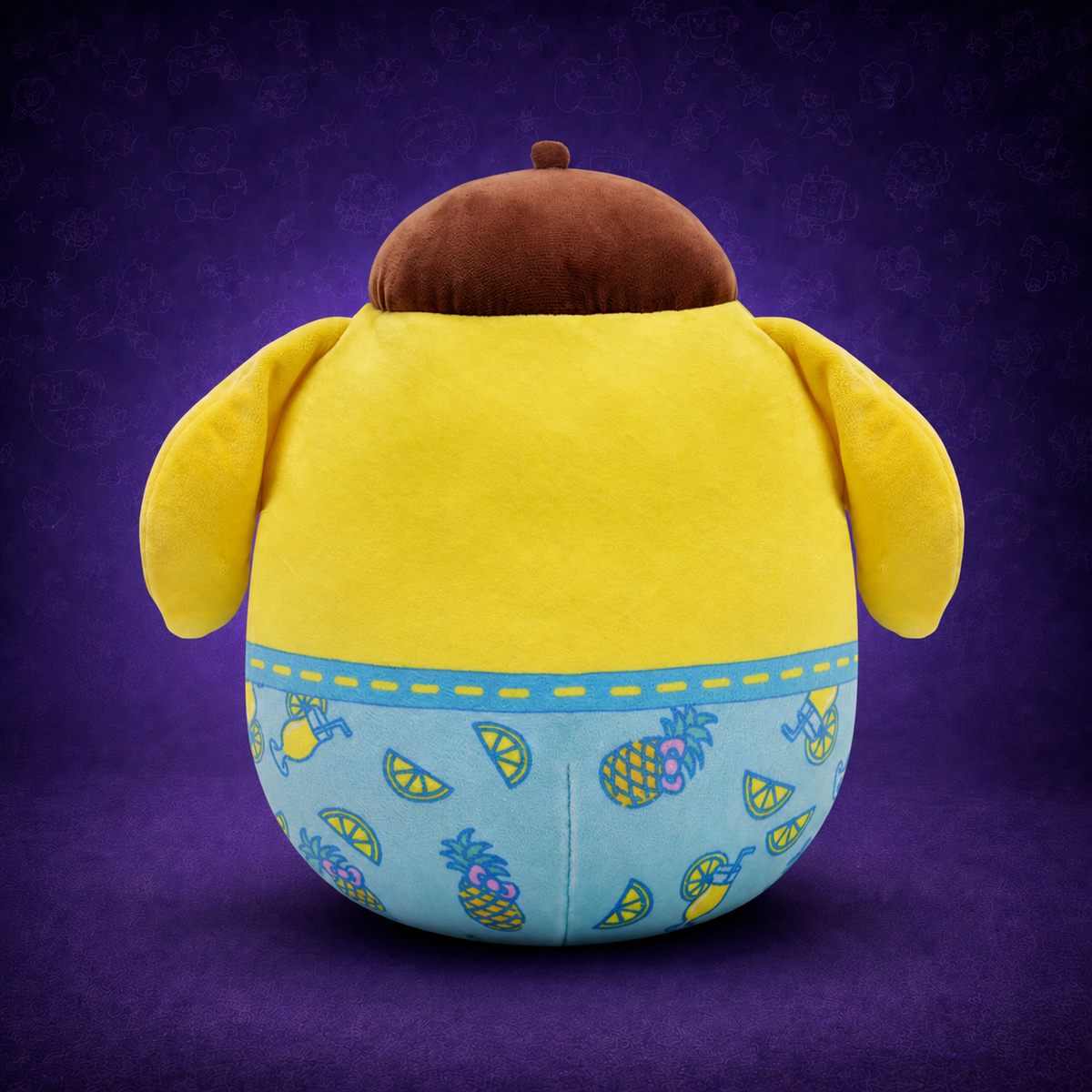 Squishmallows Child's Sanrio Ocean Party Series Yellow Plush Pompompurin Beach, 10 inch